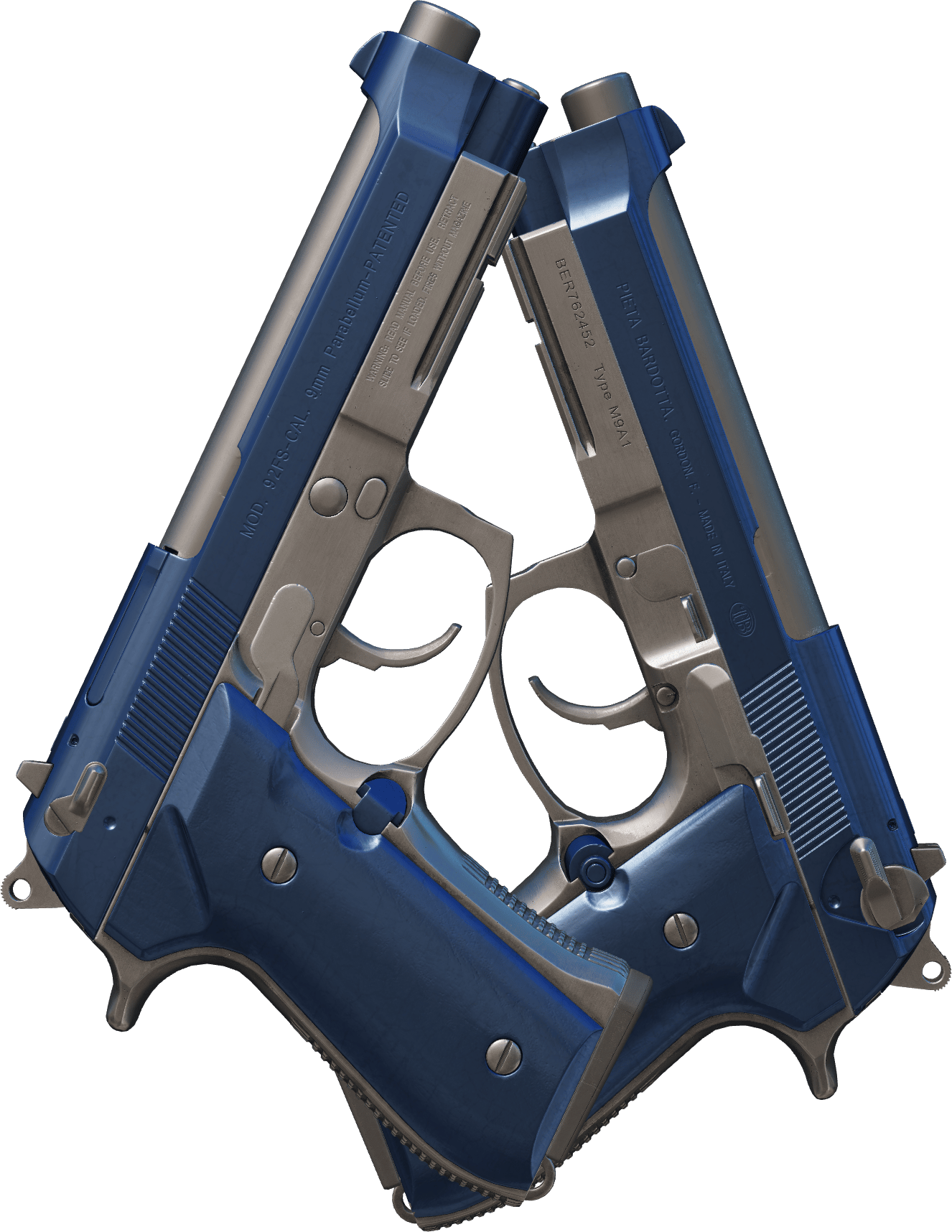 Preview image 2 of Dual Berettas | Bleu anodisé (Très peu usée)