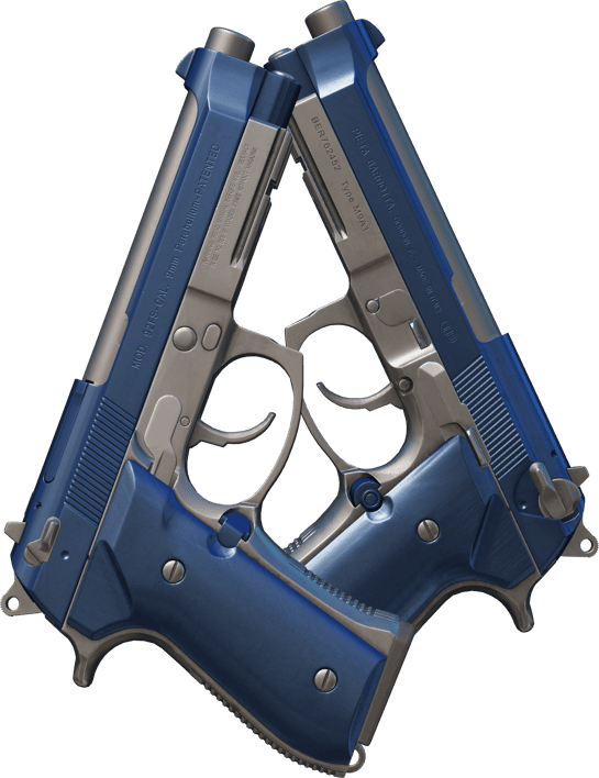 Preview image 1 of Dual Berettas | Anodized Navy (มีรอยถลอกเล็กน้อย)