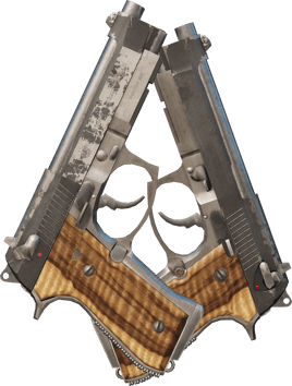 Preview image 2 of Dual Berettas | 흑색 림바 (전투로 닳고 닳은)