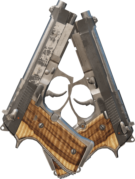 Preview image 2 of Dual Berettas | 흑색 림바 (전투로 닳고 닳은)