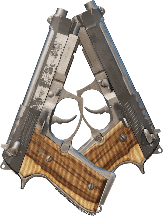 Preview image 1 of Dual Berettas | 흑색 림바 (전투로 닳고 닳은)