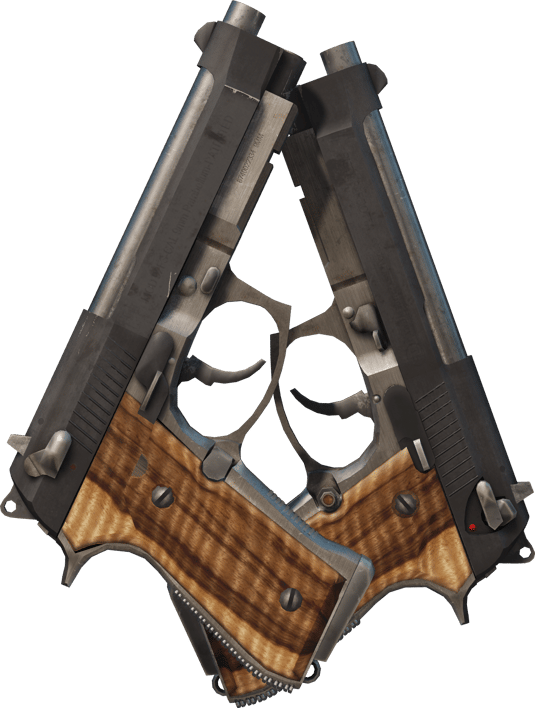 Preview image 2 of Dual Berettas | 흑색 림바 (거의 깨끗한)