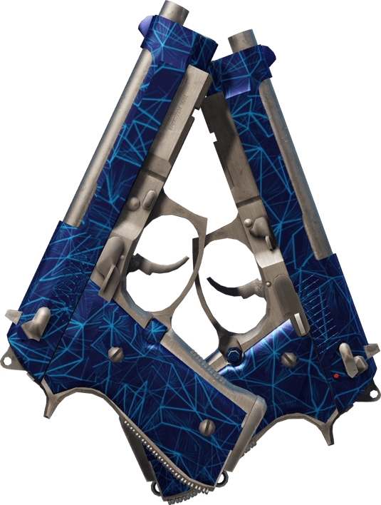 Preview image 2 of Dual Berettas | Cobalt Quartz (Original de Fábrica)