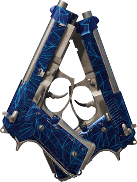 Preview image 2 of Dual Berettas | 钴蓝石英 (久经沙场)