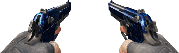 Preview image 3 of Dual Berettas | 钴蓝石英 (久经沙场)