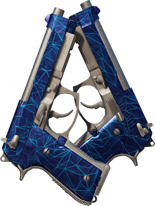 Preview image 1 of Dual Berettas | 钴蓝石英 (略有磨损)