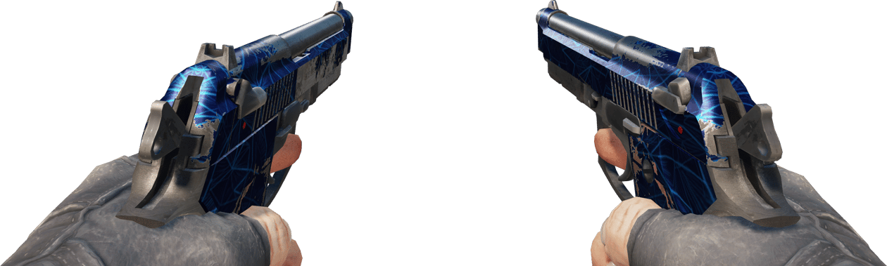 Preview image 3 of Dual Berettas | 钴蓝石英 (破损不堪)