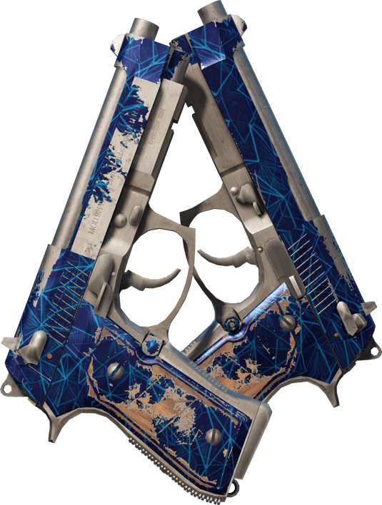 Preview image 1 of Dual Berettas | 钴蓝石英 (破损不堪)