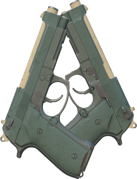 Dual Berettas | 雇佣兵 (破损不堪)