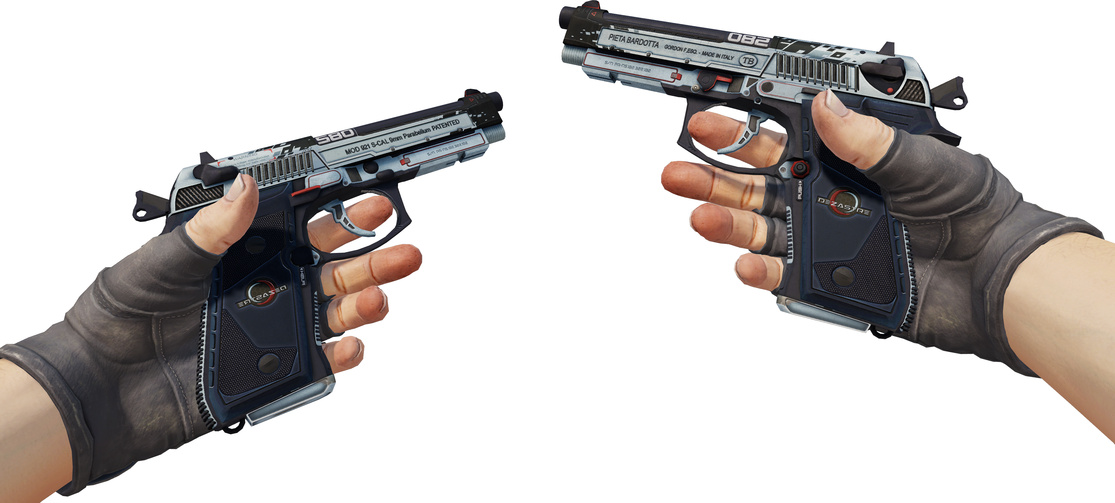 Preview image 3 of Dual Berettas | Dézastre (Marquée par les combats)