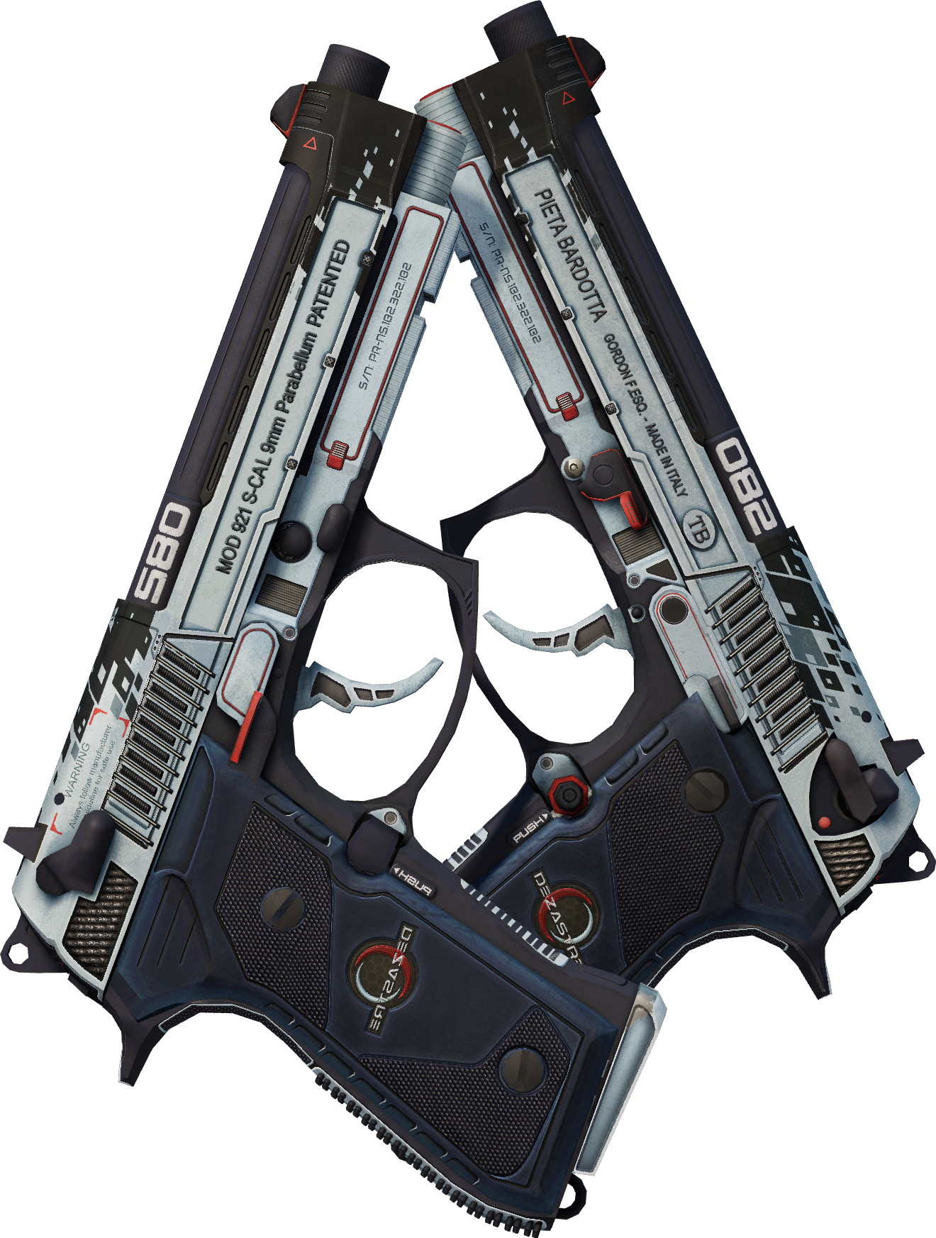 Preview image 1 of Dual Berettas | Dézastre (Marquée par les combats)