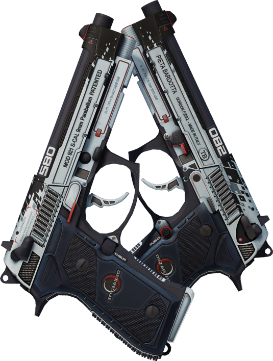 Preview image 1 of Dual Berettas | Dezastre (Field-Tested)