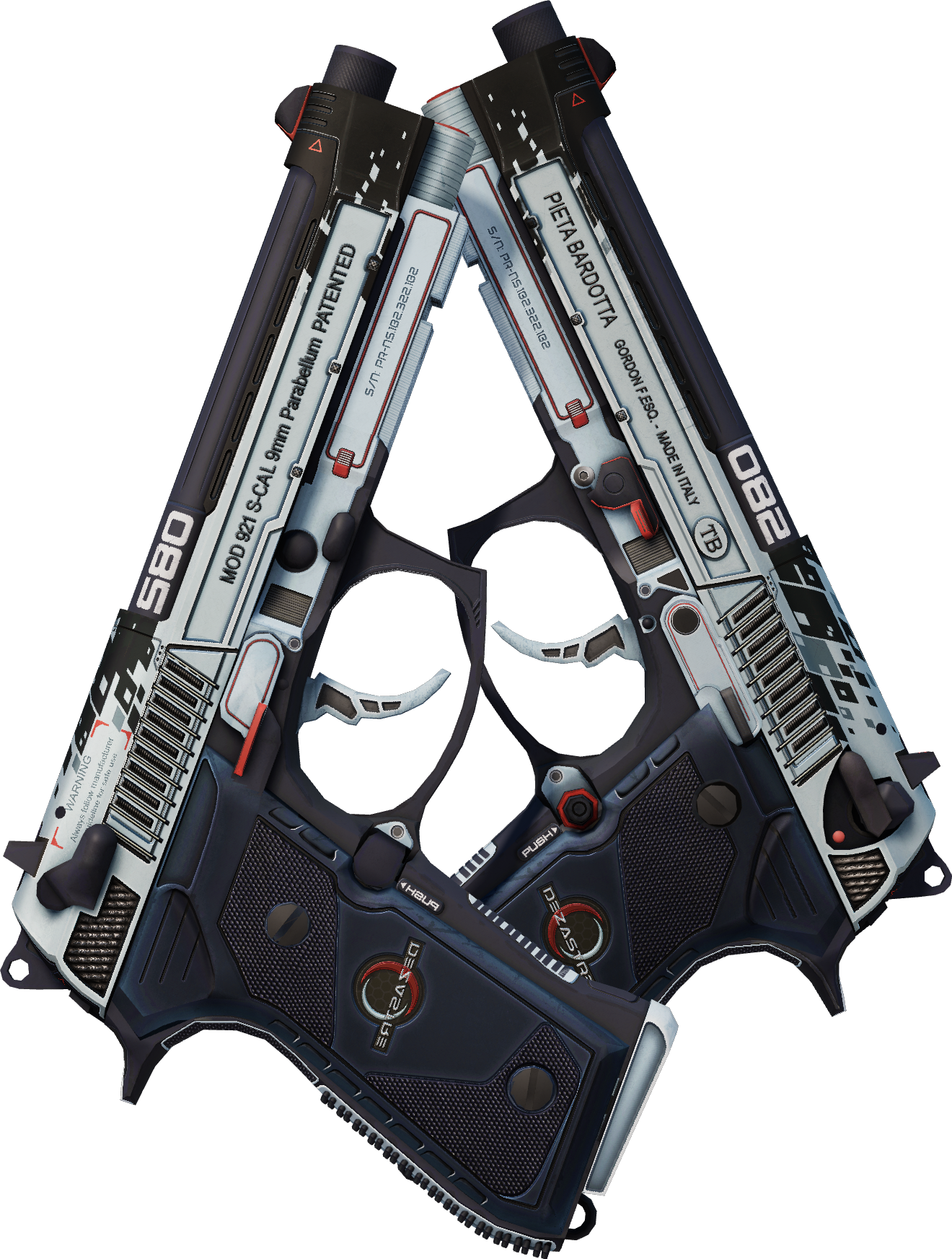 Preview image 1 of Dual Berettas | Dézastre (Très peu usée)