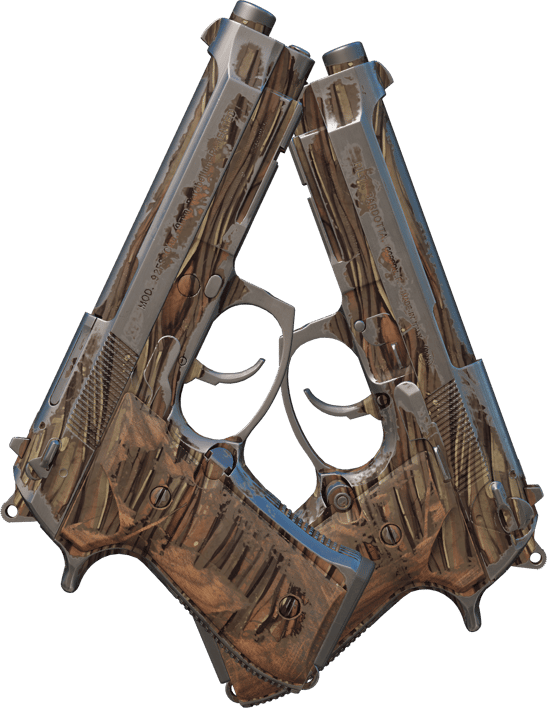 Preview image 2 of Dual Berettas | Dryfujące drewno (mocne zużycie)