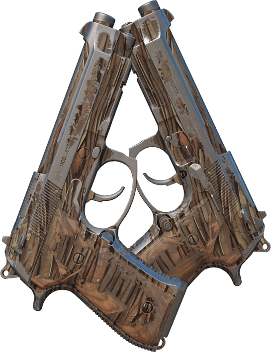 Preview image 1 of Dual Berettas | Dryfujące drewno (mocne zużycie)