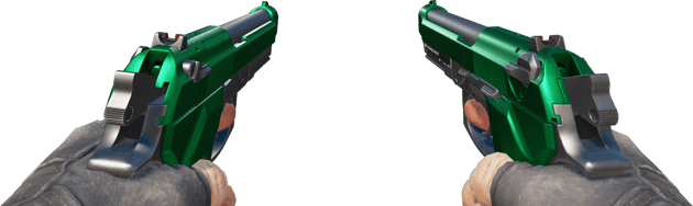 Preview image 3 of Dual Berettas | Emerald (FN - Mới cứng)