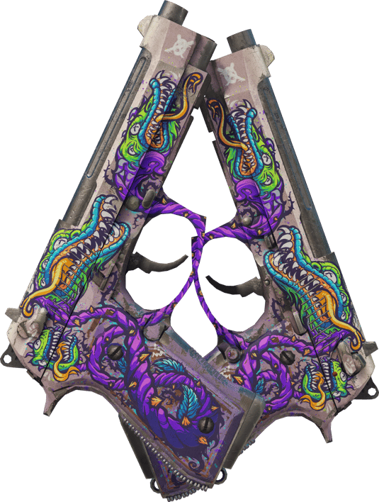 Preview image 2 of Dual Berettas | Flora Carnivora (ถลอกปอกเปิกจากการรบ)