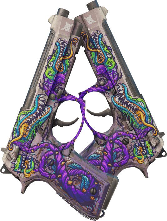 Preview image 1 of Dual Berettas | Flora Carnivora (ถลอกปอกเปิกจากการรบ)