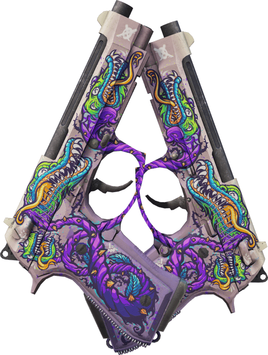 Preview image 2 of Dual Berettas | Flora Carnivora (มีรอยถลอกเล็กน้อย)