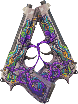 Dual Berettas | Flora Carnivora (Well-Worn)