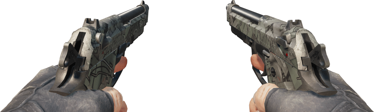 Preview image 3 of Dual Berettas | 街头抢匪 (久经沙场)