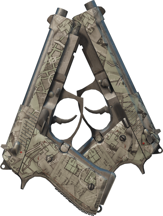 Preview image 1 of Dual Berettas | 街头抢匪 (久经沙场)