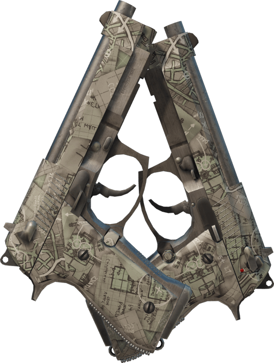 Preview image 2 of Dual Berettas | Soygun (Az Aşınmış)