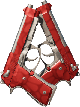 Dual Berettas | Hemoglobin (มีรอยถลอกเล็กน้อย)