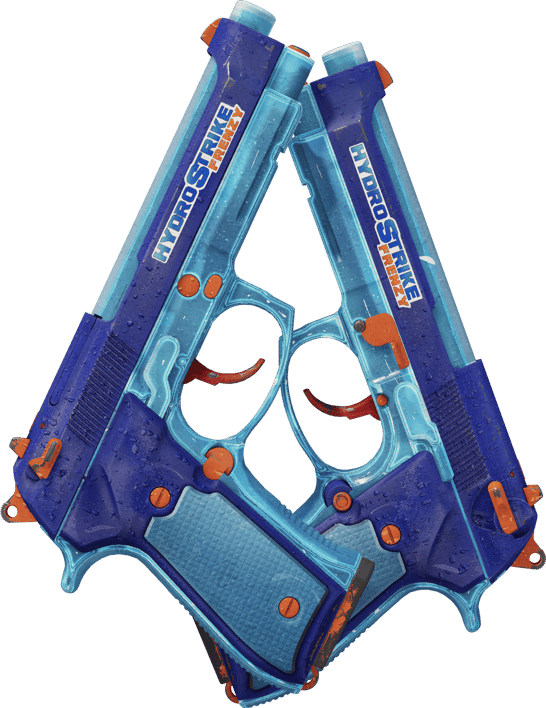 Preview image 2 of Dual Berettas | 하이드로 스트라이크 (전투로 닳고 닳은)