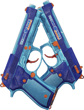Dual Berettas | Hydro Strike (Battle-Scarred)