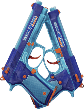 Preview image 2 of Dual Berettas | Hydro Strike (Well-Worn)