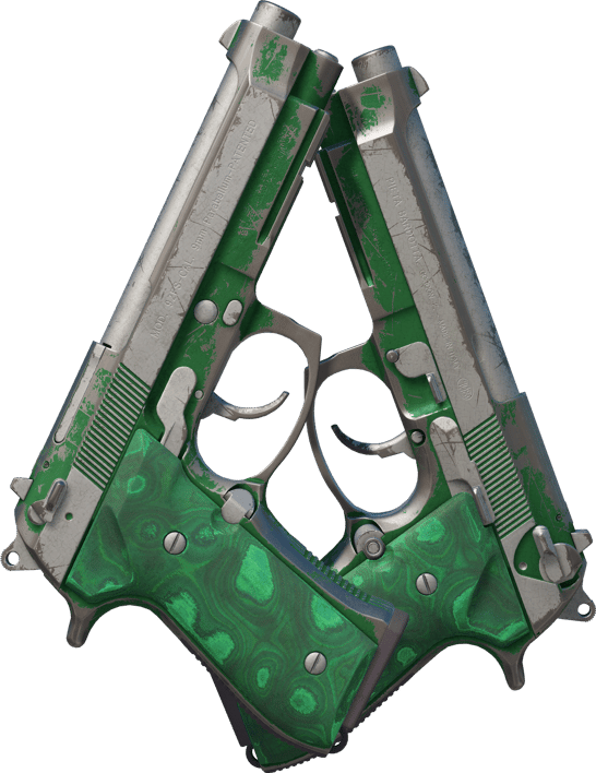 Preview image 2 of Dual Berettas | Polished Malachite (Gasto)