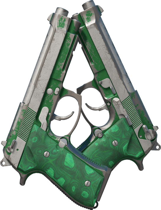 Preview image 1 of Dual Berettas | Polished Malachite (Gasto)