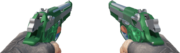Preview image 3 of Dual Berettas | Kiillotettu malakiitti (Suoraan tehtaalta)