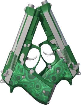 Dual Berettas | Kiillotettu malakiitti (Suoraan tehtaalta)