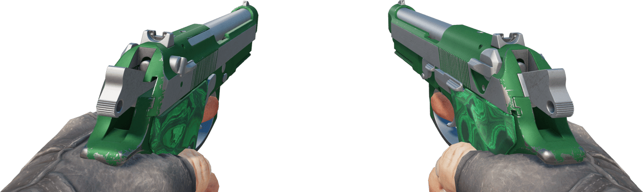 Preview image 3 of Dual Berettas | Kiillotettu malakiitti (Käytössä kokeiltu)