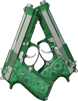 Dual Berettas | Kiillotettu malakiitti (Käytössä kokeiltu)