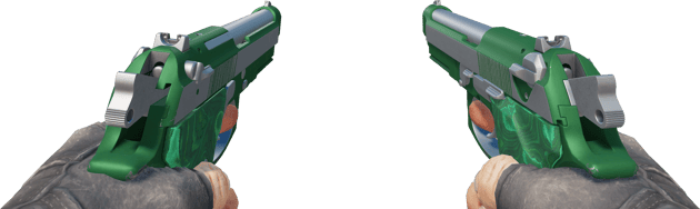 Preview image 3 of Dual Berettas | Malaquita pulida (Casi nuevo)