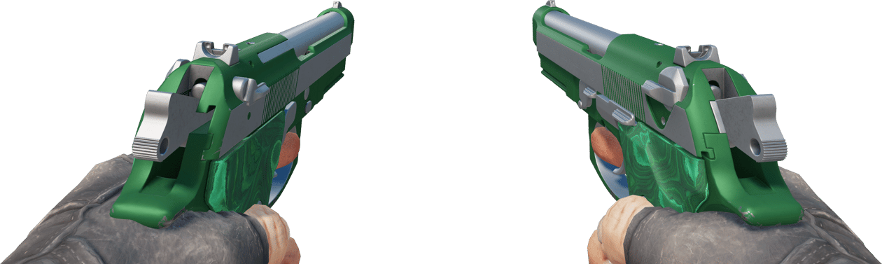 Preview image 3 of Dual Berettas | Malaquita pulida (Casi nuevo)