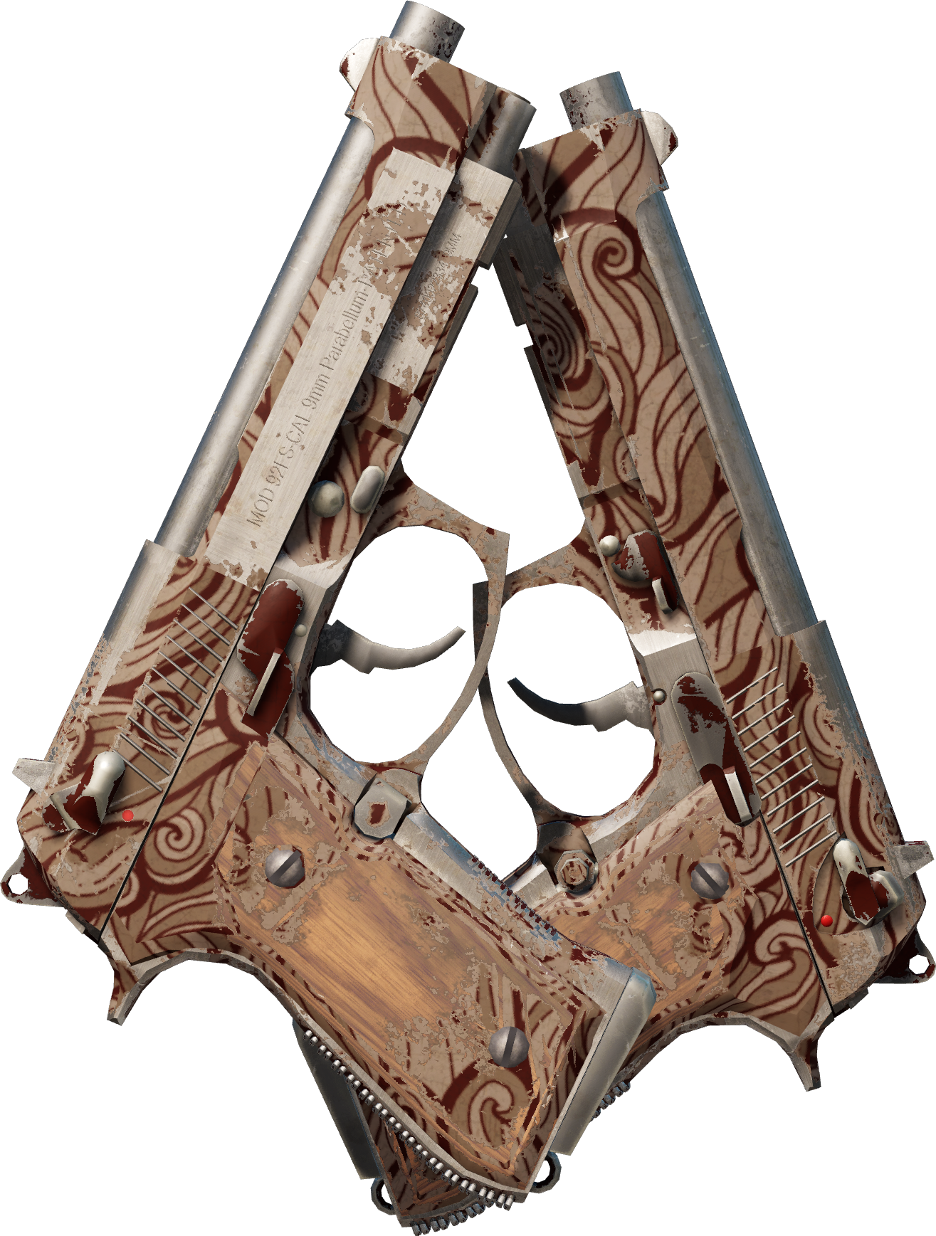 Preview image 2 of Dual Berettas | Bûcher (Marquée par les combats)