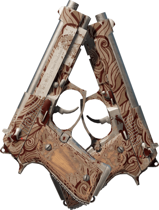 Preview image 2 of Dual Berettas | Pyre (Battle-Scarred)