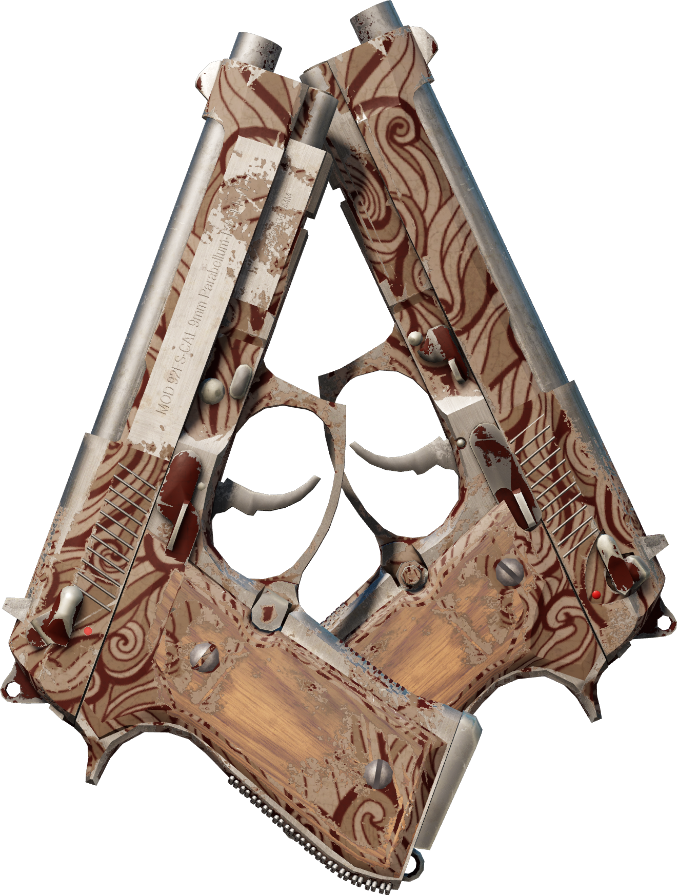 Preview image 1 of Dual Berettas | Bûcher (Marquée par les combats)