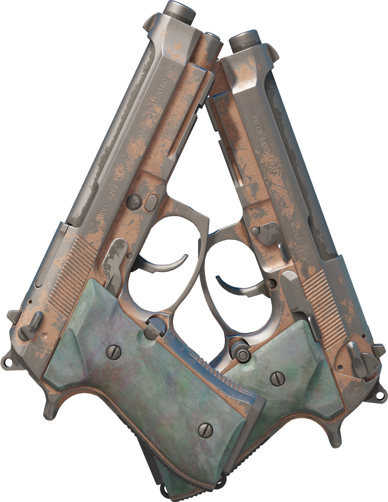 Preview image 2 of Dual Berettas | Rosé nacré (Marquée par les combats)