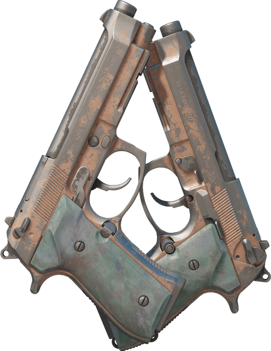 Preview image 2 of Dual Berettas | Rose Nacre (Battle-Scarred)