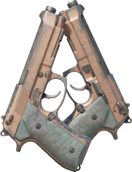 Dual Berettas | Rose Nacre (Well-Worn)