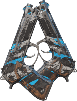 Dual Berettas | Shred (Com Muito Uso)