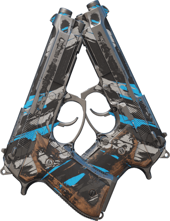 Preview image 1 of Dual Berettas | Shred (Com Muito Uso)