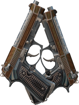 Preview image 2 of Dual Berettas | 胶面花纹 (战痕累累)