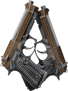 Preview image 2 of Dual Berettas | 胶面花纹 (久经沙场)