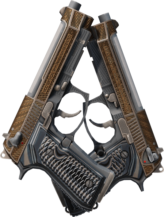 Preview image 2 of Dual Berettas | 胶面花纹 (久经沙场)